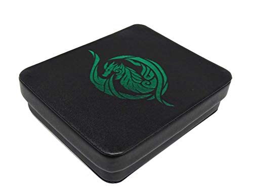 Dice Display and Storage Case - Green Dragon's Breath Design
