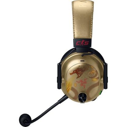 Razer BlackShark V3 Pro Wireless ANC PC Gaming Headset, CS2 Edition | Full Band Mic, 50mm Drivers, 2.4 GHz, Bluetooth, USB, 3.5mm, Works with Mac, PS5, Nintendo Switch, Smartphone, 70 Hr Battery - color: Counter-Strike 2 Edition, style: PC