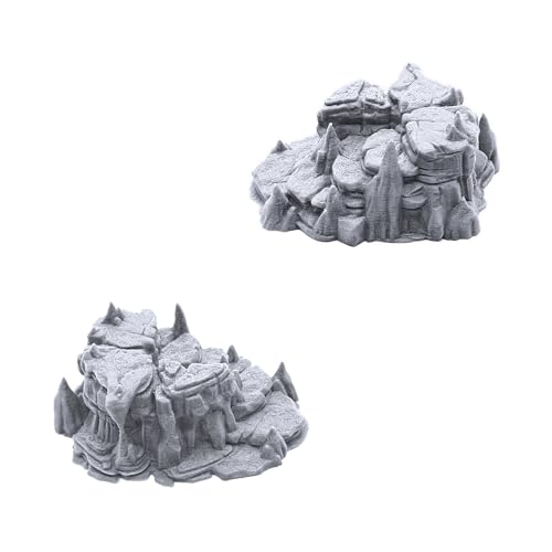 EnderToys Raised Caverns - DND Terrain Scenery for Tabletop 28mm Miniatures Wargame