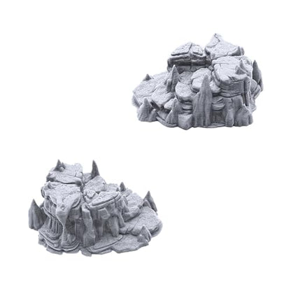 EnderToys Raised Caverns - DND Terrain Scenery for Tabletop 28mm Miniatures Wargame