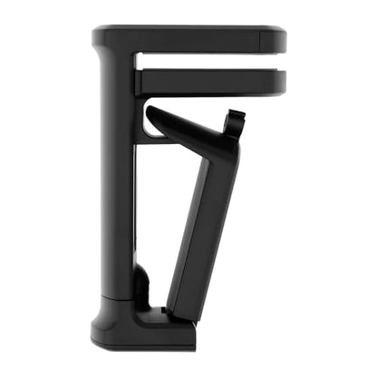 2pcs Under Desk Headphone Hanger Holder Utility Hook 360° Rotating Adjustable Clamp-on Earphone Hook Holder Mount Cable Clip Organizer Fit for PC Gaming Office Headset Hanger Gift (Black) - color: Black