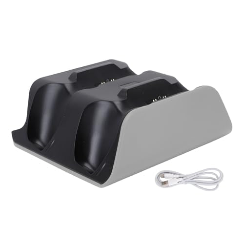Edge Controller Charging Station, Dual Game Console Charger Dock with Storage Stand & USB Cable, Gray Black Charging Dock for Xbox Series X S - color: Gray Black