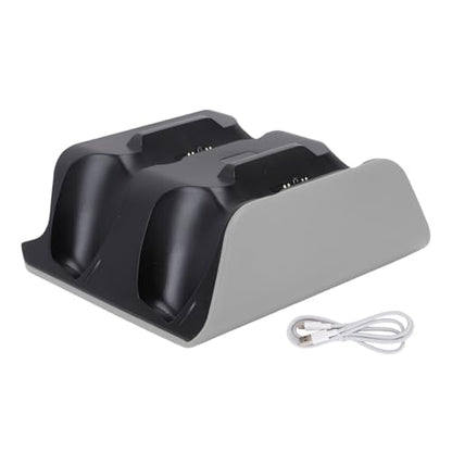 Edge Controller Charging Station, Dual Game Console Charger Dock with Storage Stand & USB Cable, Gray Black Charging Dock for Xbox Series X S - color: Gray Black