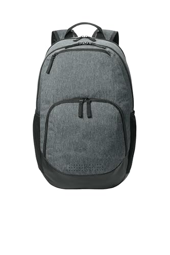 SPORT-TEK Unisex Rec Backpack | Laptop Bag for Women & Men, Gym Backpack with Padded Back & Ventilated Shoe Compartment - color: Heather Grey