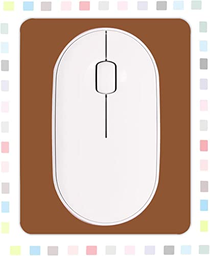 Small Rectangular Mouse pad Store, only Takes up Mouse Space, Universal Mini Mouse pad Portable Waterproof, with Non-Slip Rubber Bottom, White 5X6 inches, Brown - color: Brown, size: 5x6 inches