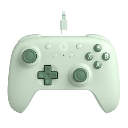 8BitDo Ultimate 2C Wired Controller for Windows PC and Android, with 1000Hz Polling Rate, Hall Effect Joysticks and Hall Triggers, and Remappable L4/R4 Bumpers (Green) - color: Green