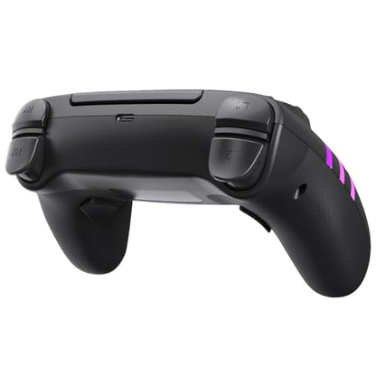 Wireless Anti-Stick Drift Controller for PS5/PC - Features, Turbo, 6-Axis Gyro, Dual Vibration, Macro Back Buttons, Touchpad, Bluetooth 5.0, 3.5mm Audio Jack & Built-in Microphone (BLACK1) - color: BLACK1