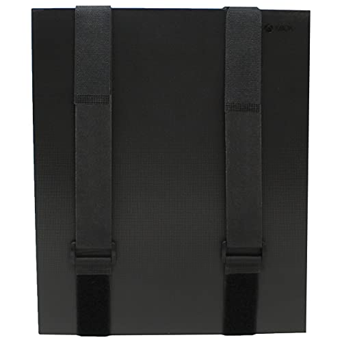HumanCentric Universal Wall Mount (Black), Adjustable Mount for Cable Boxes, Gaming Consoles, DVD Players, Routers, Modems, and More, Fits Devices 12” to 32” in Perimeter, Hardware Included