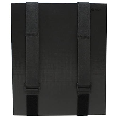 HumanCentric Universal Wall Mount (Black), Adjustable Mount for Cable Boxes, Gaming Consoles, DVD Players, Routers, Modems, and More, Fits Devices 12” to 32” in Perimeter, Hardware Included