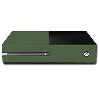 MightySkins Skin Compatible with Microsoft Xbox One - Solid Olive | Protective, Durable, and Unique Vinyl Decal wrap Cover | Easy to Apply, Remove, and Change Styles | Made in The USA - color: Olive