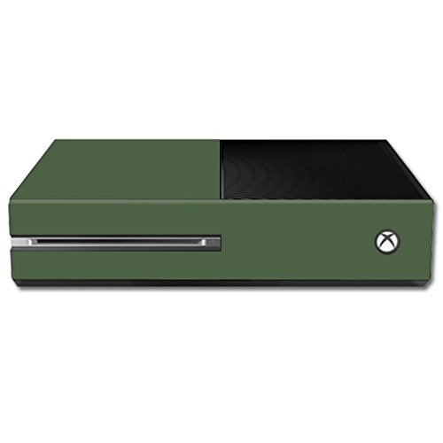 MightySkins Skin Compatible with Microsoft Xbox One - Solid Olive | Protective, Durable, and Unique Vinyl Decal wrap Cover | Easy to Apply, Remove, and Change Styles | Made in The USA - color: Olive