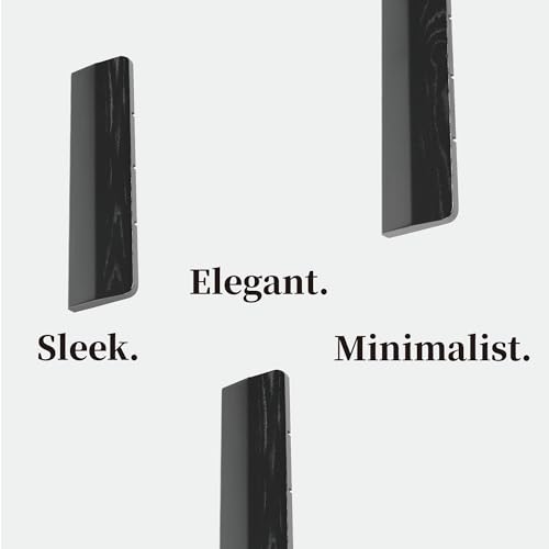 Faluber Wooden Wrist Rest with Black Lacquered -Mini Size Pack of 2 -Black Coating -Mechanical Gaming Keyboard Ergonomic Palm Rest -7 Inches/20mm Thick (Twin Mini Pack, Black Lacquered) - color: Black Lacquered, size: Mini
