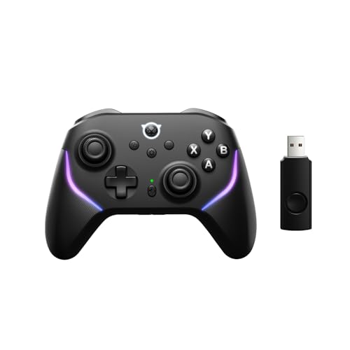 NYXI Imperial PC Gaming Controller with Adjustable Tension TMR Joysticks, Interchangeable Buttons for PC/Switch Layouts, 1000Hz Polling Rate, Dual-Mode Triggers, 1200mAh Battery & Dock - for PC/Switch/Android/TV