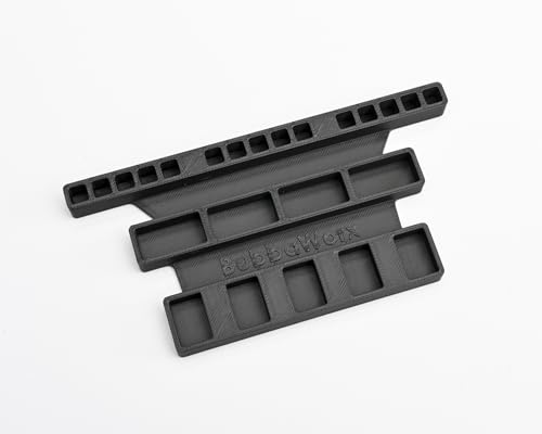 Settlers Game Piece Organizer - Storage Trays for Catan-Ages 14+ | 4 Black Plastic Holders, 3 Compartments Each, 5 x 3 x 0.5 in, Fits Standard Components, Tabletop Accessory Adults