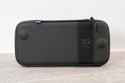 Turtle Beach PlayTrek Hard Shell Slim Case Nintendo Switch 2, Lite, OLED | Nintendo Switch 2 Licensed, Carrying Case, 12 Game Card Holder, Cover, Portable Travel Storage, Protection, Charcoal Black - style: Slim