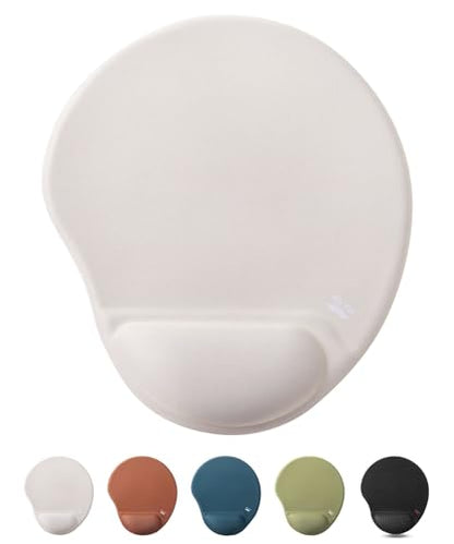 Mr. Pen- Ergonomic Mouse Pad with Wrist Rest | Breathable Fabric with Memory Foam Cushion, Non-Slip Rubber Base, Gel Mouse Pad with Wrist Support - color: Beige