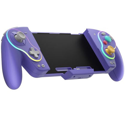 QRD Stellar V3 Handheld Controller for Switch,Switch OLED,Hall Effect Joystick,Mechanical/Macro Back Buttons,Rumble, Motion Sensing