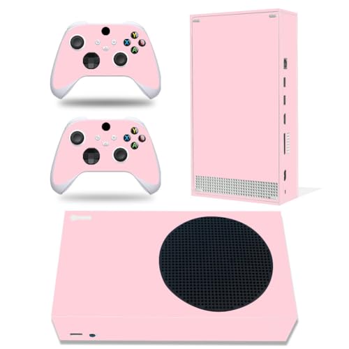 Xbox Series S Stickers Full Body Vinyl Skin Decal Protective Cover for Microsoft Xbox Series S Console and Controllers (Series S Pink 4) - color: Series S pink 4