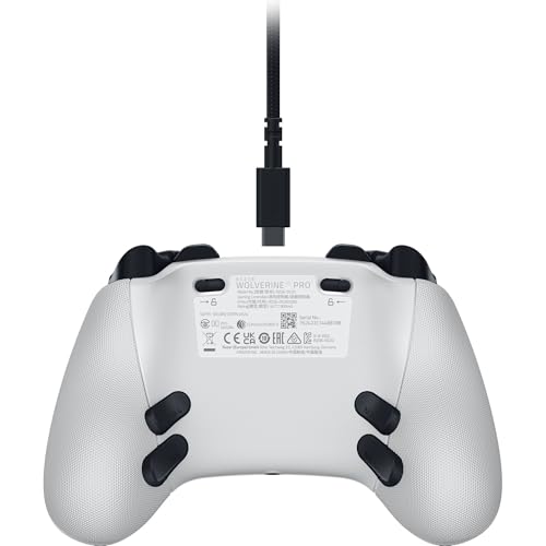 Razer Wolverine V3 Pro Wireless Gaming Controller: Licensed for Xbox Series X|S, Xbox One, Windows PC - 6 Remappable Buttons - Fast Triggers - Customizable Thumbsticks - Wired Tournament Mode - White - color: White
