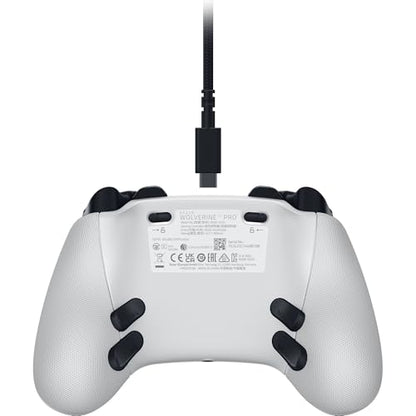 Razer Wolverine V3 Pro Wireless Gaming Controller: Licensed for Xbox Series X|S, Xbox One, Windows PC - 6 Remappable Buttons - Fast Triggers - Customizable Thumbsticks - Wired Tournament Mode - White - color: White