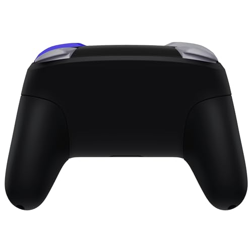 eXtremeRate Classic SwitchCube Style - Black Faceplate Backplate Handles for Nintendo Switch Pro Controller, Soft Touch Replacement Grip Housing Shell Cover with Buttons for Nintendo Switch Pro - color: Black