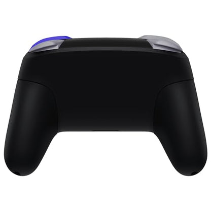 eXtremeRate Classic SwitchCube Style - Black Faceplate Backplate Handles for Nintendo Switch Pro Controller, Soft Touch Replacement Grip Housing Shell Cover with Buttons for Nintendo Switch Pro - color: Black
