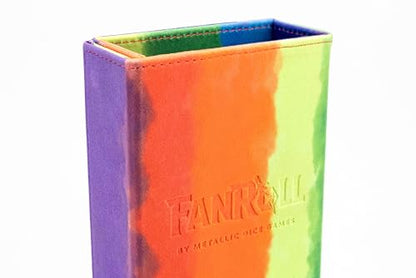 FanRoll Fold Up Dice Tower: Watercolor Rainbow, Role Playing Game Dice Accessories for Dungeons and Dragons - color: Rainbow