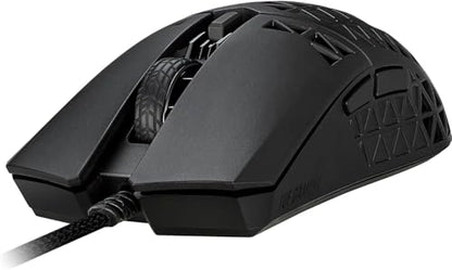 ASUS TUF M4 Air Wired Gaming Mouse - P307, Durable and Ultralight Design | 16,000 dpi Optical Sensor, Six Tactile programmable Buttons, IPX6 Water Resistance, Black Color - style: Wired