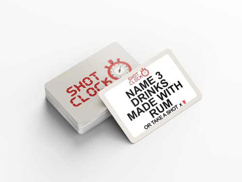 Shot Clock - Black Owned Drinking Card Games for Adults Urban Trivia Game - Great Drinking Games for Adults Party Shots A Fast Moving Intoxicated Card Game