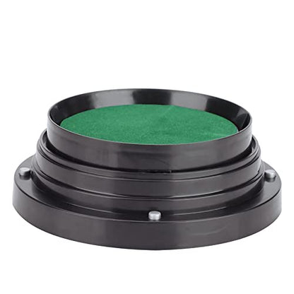 SUNGOOYUE Automatic Set, Anti Trap Black Dice Cup Shaker with 5 Dices and Transparent Plastic Cover, for KTV Pub Bar Family Friends Party Games