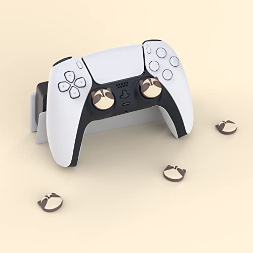 PlayVital Thumb Grip Caps for Xbox Series S/X, Xbox One, Elite Series 2 Controller, Cute Joystick Caps for ps5/EDGE/ps4, Thumbstick Cover for Switch 2 Pro/Switch Pro - Little Raccoon - color: Little Raccoon