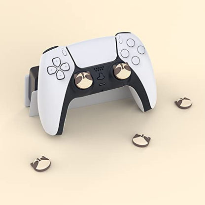 PlayVital Thumb Grip Caps for Xbox Series S/X, Xbox One, Elite Series 2 Controller, Cute Joystick Caps for ps5/EDGE/ps4, Thumbstick Cover for Switch 2 Pro/Switch Pro - Little Raccoon - color: Little Raccoon
