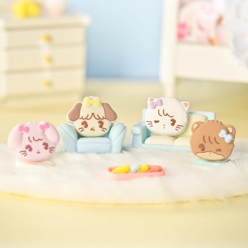 GeekShare 4PCS Switch Thumb Grip Caps,Kawaii Thumbstick Caps,Soft Silicone Joystick Cover Compatible with Switch/OLED/Lite - Mikko Sweet Thoughts - color: Mikko Sweet Thoughts