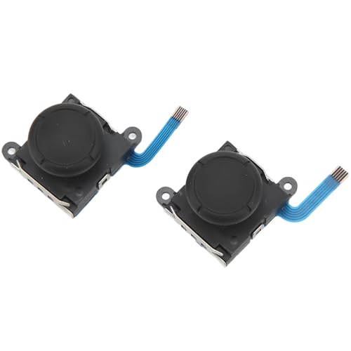 2-Pack Joystick Replacement for Nintendo Switch Joy-Con Controllers, Analog Thumb Stick Repair Kit with Y1.5 Triwing Screwdriver + Pry Tools, Fix Drift Issues for Switch/OLED/Lite (Black Pack) - color: Black Pack