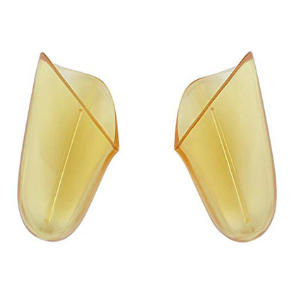 eXtremeRate Amber Yellow Replacement Handle Grips for Nintendo Switch Pro Controller, DIY Hand Grip Shell for Nintendo Switch Pro - Controller NOT Included - color: Clear Amber Yellow