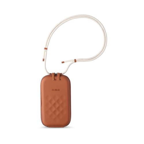 Rollink Nano EVA Hard-Shell Phone Case Crossbody Bag – Compact Travel Organizer, Water-Resistant, Adjustable Strap | Quick-access layout - color: Cinnamon