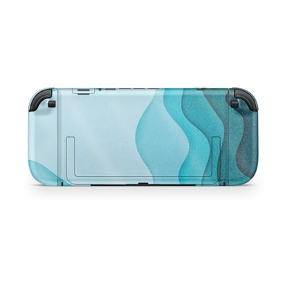 Glossy Glitter Gaming Skin Compatible with Nintendo Switch 2 Console Only - Papercraft Cyan - Premium 3M Vinyl Protective Wrap Decal Cover - Easy to Apply | Crafted in The USA by MightySkins - color: Papercraft Cyan, size: Switch 2 Console Skin Only, styl