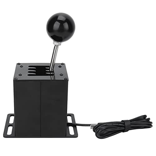VINGVO Sim Racing Shifter, Sim Shifter USB Simulator Shifter Shifter Sim Racing 7+R Shifter H Gear Lever for ATS ETS Dust WRC Sim Racing Game
