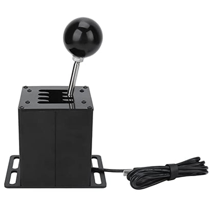VINGVO Sim Racing Shifter, Sim Shifter USB Simulator Shifter Shifter Sim Racing 7+R Shifter H Gear Lever for ATS ETS Dust WRC Sim Racing Game