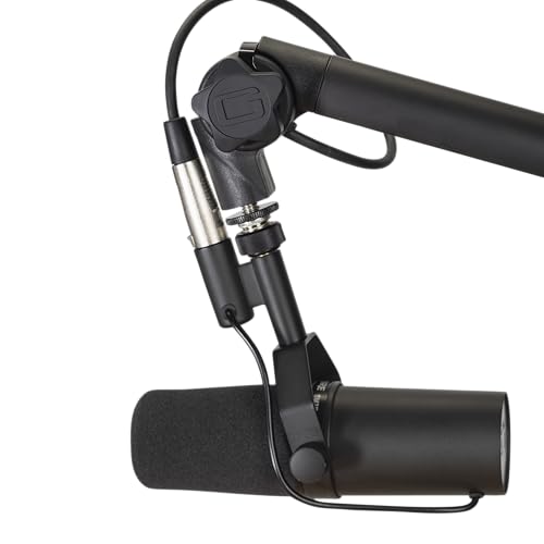 Gator Frameworks Deluxe Microphone Boom Arm Stand (GFWMICBCBM3000) | Fully Adjustable with a Quiet 360-degree Arm and Integrated XLR Easily Mounts to Most Desk Surfaces - style: 3000 Series