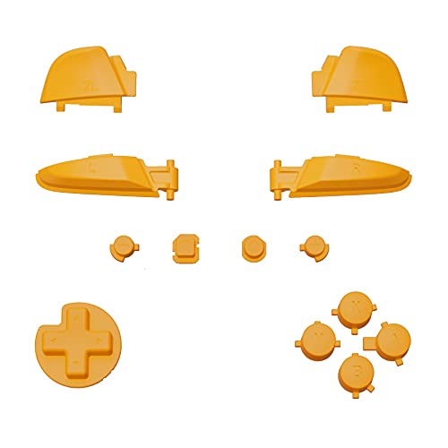 eXtremeRate Caution Yellow Repair ABXY D-pad ZR ZL L R Keys for Nintendo Switch Pro Controller, DIY Replacement Full Set Buttons with Tools for Nintendo Switch Pro Controller - Controller NOT Included - color: Caution Yellow