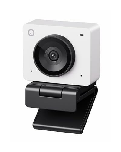 OBSBOT Meet SE 1080P 100FPS Webcam for PC, AI Framing Streaming Camera | 1/2.8" Sensor, Beauty Mode, Gesture Control, Staggered HDR, Web Camera for Desktop Computer, Laptop, Meeting.(Cloud White) - color: Cloud White