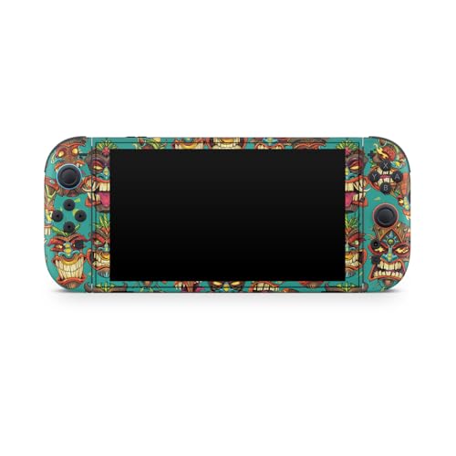 Gaming Skin Compatible with Nintendo Switch 2 Console Only - Crazy Tikis - Premium 3M Vinyl Protective Wrap Decal Cover - Easy to Apply | Crafted in The USA by MightySkins - color: Crazy Tikis, size: Switch 2 Console Skin Only, style: Matte Finish