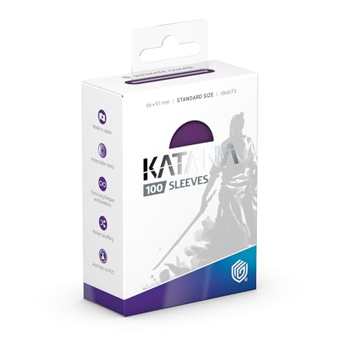 Ultimate Guard Katana Card Sleeves: 100 Standard Size TCG Sleeves, 66 x 91mm, Iris Bloom Back, Tournament Quality, No PVC & Acid-Free, High Clarity - color: Iris Bloom, size: Standard Size (66 x 91mm)