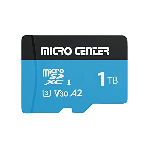 INLAND Micro Center Performance 1TB microSDXC Card, A2 Micro SD Card, UHS-I C10 U3 V30 A2 4K UHD Video Flash Memory Card with Adapter for Smartphones, Tablets, Drones and Action Cameras (1TB) - size: U3 A2 - 1TB