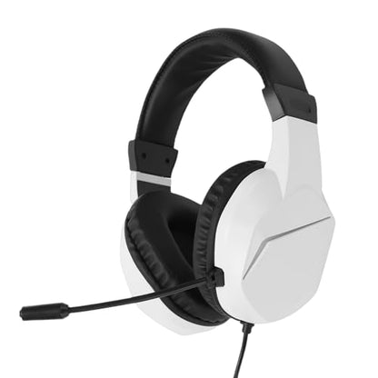 Wired USB Gaming Headset for PC with 7.1 Surround Sound, RGB Lighting Noise Cancelling Mic 40mm Driver Memory Foam Cushion Over Ear Headphone with Mute (White) - color: White