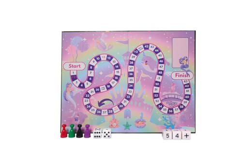 Rolling Race – Math Board Game for Kids Ages 4+, Fun Addition & Subtraction Learning Game