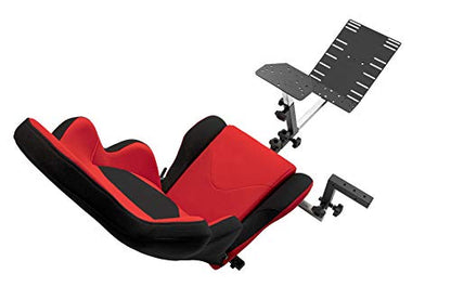 Advanced Racing Simulator Seat Driving Simulator Gaming Chair with Gear Shift Mount - color: Red