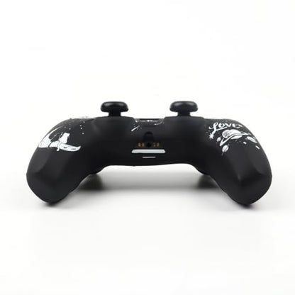 Moonlit Cats with a Loving Heart Controller Skin Compatible with PS5/Playstation 5 Controller, RALAN Protector Case Cover Customised Thumb Grip - color: MCats Black White