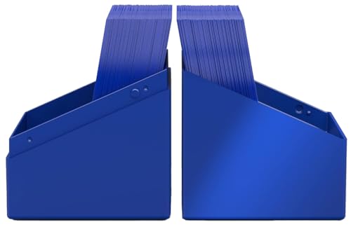 Ultimate Guard Boulder Solid 100+, Deck Case for 100 Double-Sleeved TCG Cards, Blue, Secure & Durable Storage for Trading Card Games, No Transparency - color: Blue